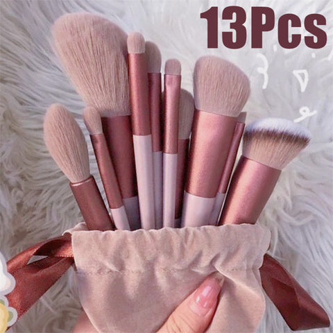 13-Piece Face & Eye Makeup Brush Set