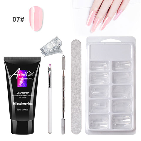 Painless Crystal Gel Nail Extensions