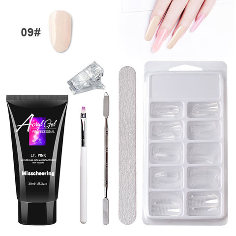 Painless Crystal Gel Nail Extensions