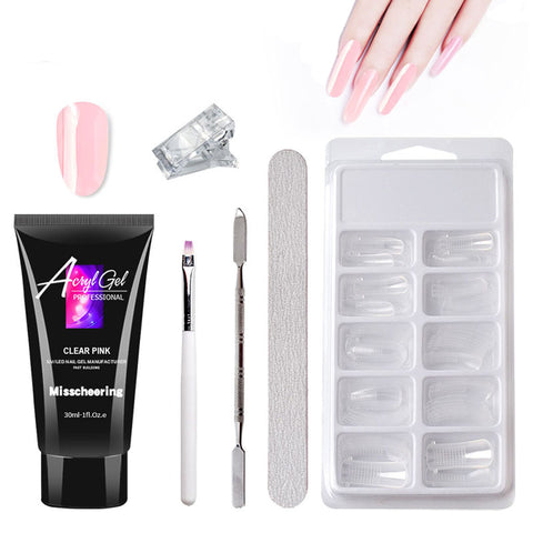 Painless Crystal Gel Nail Extensions
