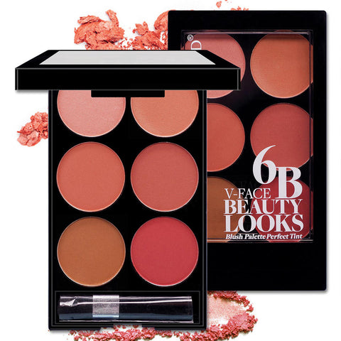 6-Color Blush & Contour Palette