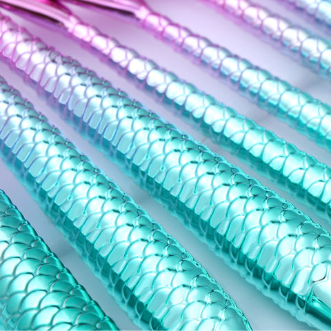 11-Piece Mermaid Makeup Brush Set