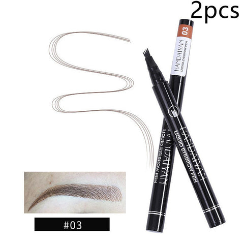 Waterproof 4-Head Eyebrow Pencil