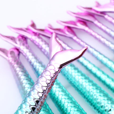 11-Piece Mermaid Makeup Brush Set