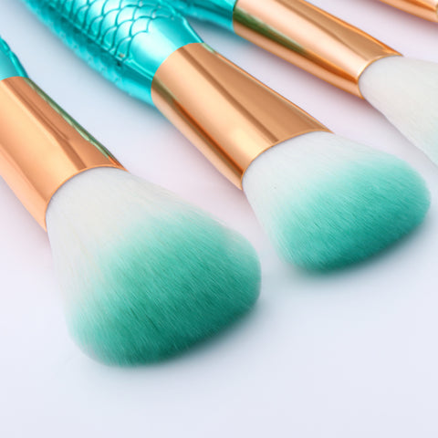11-Piece Mermaid Makeup Brush Set