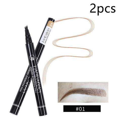 Waterproof 4-Head Eyebrow Pencil