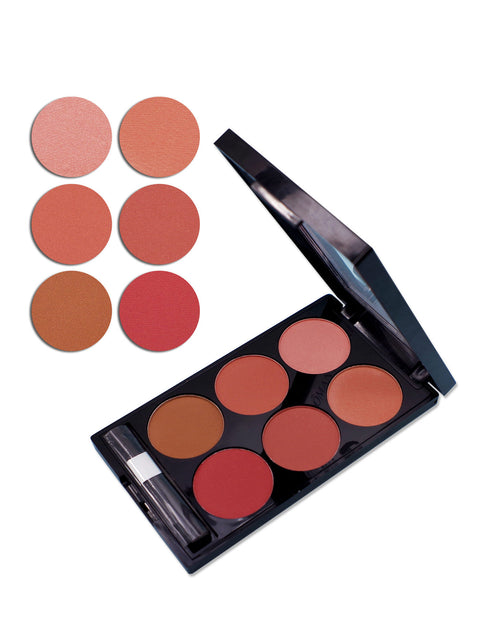 6-Color Blush & Contour Palette